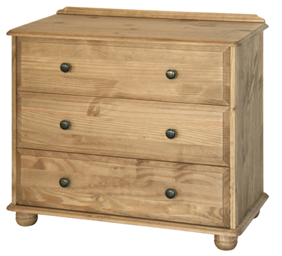 pine Chest of Drawers 3 Drawer Lincoln Value