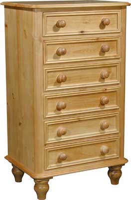 CHEST OF DRAWERS 6 DRAWER ASCOT Pt4