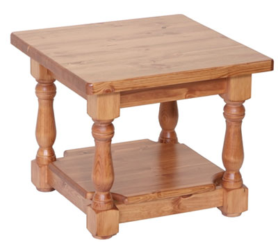 pine Coffee Table Small with shelf Devonshire