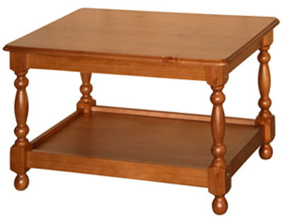 pine COFFEE TABLE WITH SHELF DOVEDALE