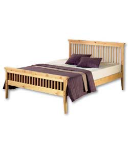 Pine Shaker 5ft Bedstead with Luxury Firm Mattress