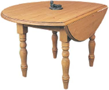TABLE DROP LEAF ROUND COUNTRY PINE