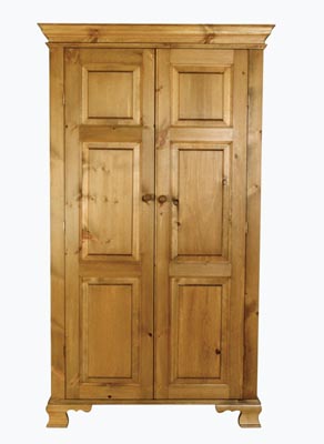 pine WARDROBE FULL HANGING DOUBLE