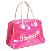 Clear pink holdall