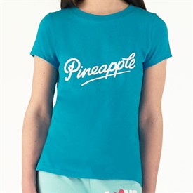 Girls Retro T-Shirt Turquoise