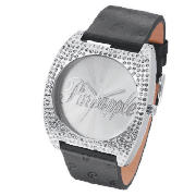 Pineapple Large Diamante Case Watch