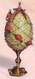 Sequin art, Pinflair, Faberge egg, Rose Arbour, Red