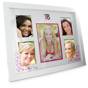 PINK 18th Birthday Collage Photo Frame