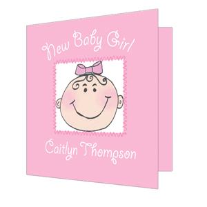 Big Face Baby Card