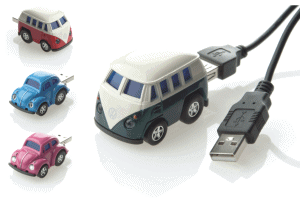Pink Car VW USB Sound and Light Memory Stick