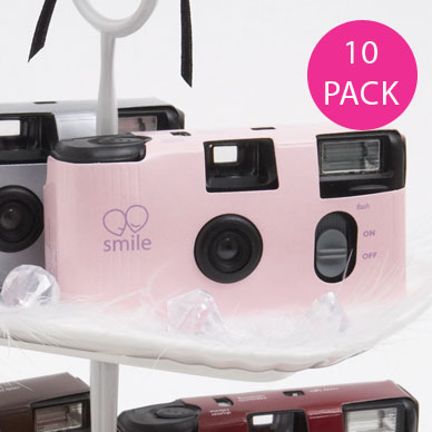 pink disposable camera - 10 pack