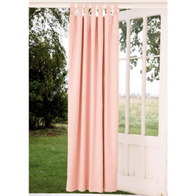 Pink Gingham Blackout Tab Top Curtains (Pair of