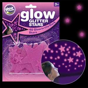 Glow in the Dark Glitter Stars