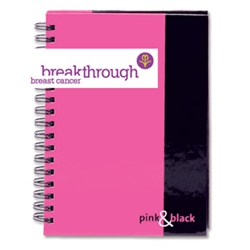 pink n Black Book Wirebound Hardback Ruled 140