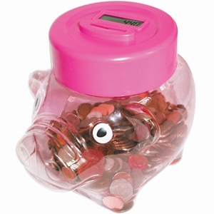 Piggy Bank Coin Counter
