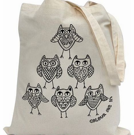Pink Pineapple Bags For Kids To Colour In. Printed Outline - Kids Craft Owl Pyramid Design