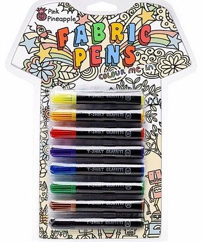 T-Shirt Graffiti Pens - Fabric pens - 8 Permanent Fabric Markers