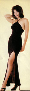 Long Bare Back Halter Dress- Black- One Size