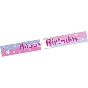 Shimmer Happy Birthday Banner
