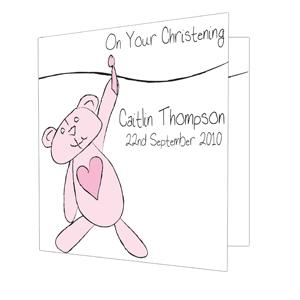 Teddy Washing Line Card