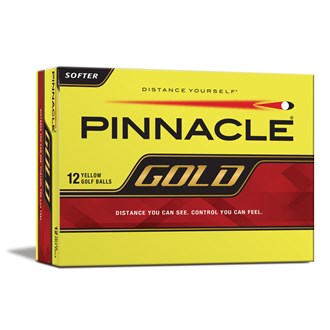 Pinnacle Gold Distance Yellow Golf Balls (12