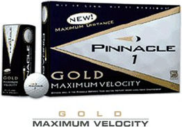 Gold Maximum Velocity Golf Ball