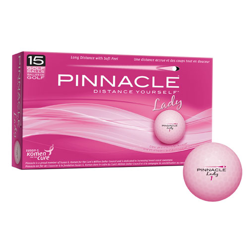 Gold Pearl Pink Golf Balls Ladies - 15