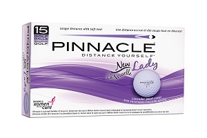 Pinnacle Lady Ribbon Lavender Pearl Golf Balls