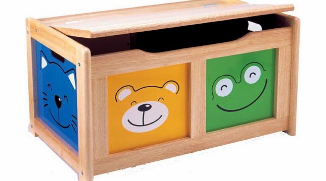 Pintoy Four Friends Natural Wood Surround Toy Chest