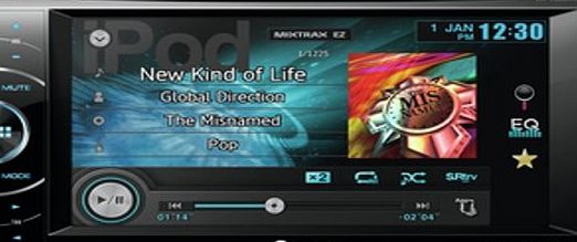 Pioneer AVH-X1600DVD CD/DVD Tuner with 6.1 inch Touchscreen with Mixtrax EZ, USB/Aux, AppRadio Mode and MirrorLink for iPod/iPhone and Android Control