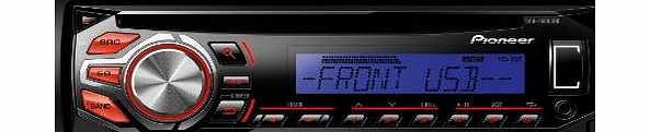 Pioneer DEH-1600UBB RDS Tuner with Illuminated Front USB, Aux-In and WMA/MP3/WAV Playback