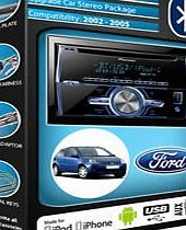 Pioneer Ford Fiesta car stereo CD player Pioneer FH-X700BT Bluetooth Handsfree kit plays USB / AUX iPod / iPhone / Android