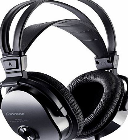 Pioneer SE-M521 Fully Enclosed Dynamic Headphones with self-adjusting headband and soft leather ear pads - Black