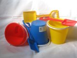 PIP Plastic Beach Bucket 6` and Spade Set 3 PER PACK (001013SET)