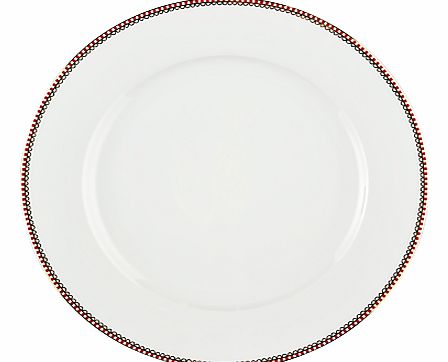 Floral Whites Dinner Plate