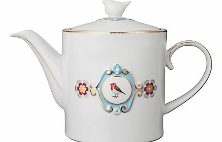 Love Birds Teapot, 1.25L, White