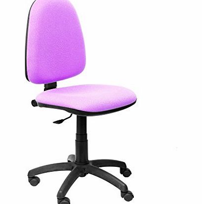 Piqueras y Crespo  Model 04CP - Ergonomic office chair with permanent contact mechanism and height adjustable - Seat and backrest upholstered in fabric ARAN, blue color
