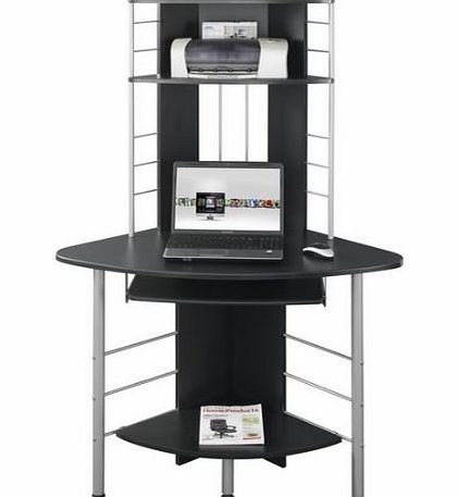 Piranha PC8g Compact Corner Computer Desk with 3 Shelves