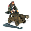 Captain Jack Sparrow with Cannon and Kraken Tentacle
