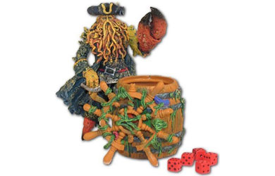 Pirates of the Caribbean Davy Jones with Barrel Table and Dice Gam
