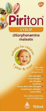 Piriton, 2041[^]10032893 Syrup - 150ml 10032893
