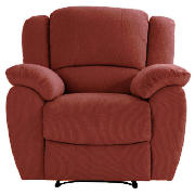 recliner armchair, red