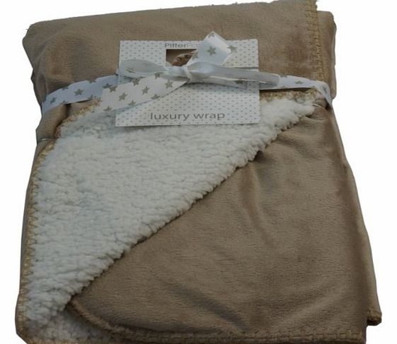 Baby Blankets 75x75cm 2 Layered Supersoft Sherpa On The Other Side Blanket
