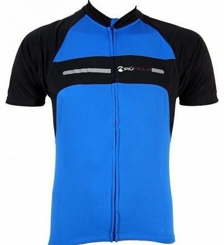 Piu Miglia Mens Short Sleeve Full Zip Cycling Jersey