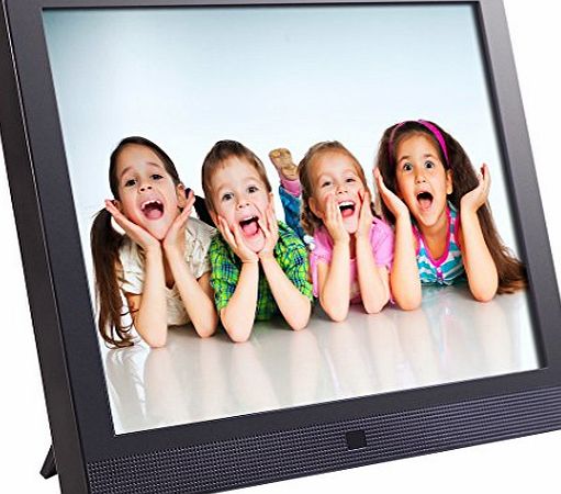 Pix-Star 15 Inch Wi-Fi Cloud Digital Photo Frame FotoConnect XD with Email, Online Providers, iPhone amp; Android app, DLNA and more (Black)