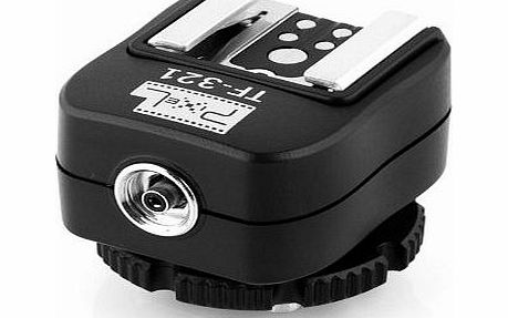 Pixel TF-321 E-TTL Flash Hot Shoe Adapter with PC Connection Port for Canon EOS Cameras