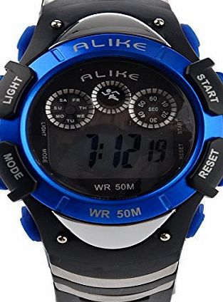ALIKE AK5106 50M Waterproof Sport Students Digital Wrist Watch with Date /Alarm /Timer /Night Light 