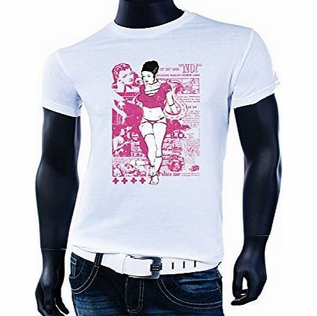 Pixxprint Mens clothing Short SleeveT-Shirt - White - white - 38/40
