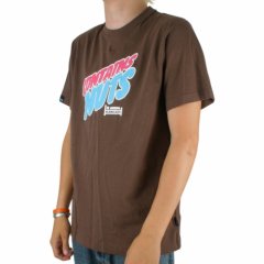 Mens Plain Lazy Contains Nuts Tee Cocoa