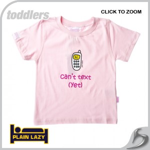 T-Shirts - Plain Lazy Cant Text S/S